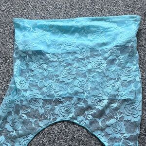 Urban Renewal Aqua Lace Top